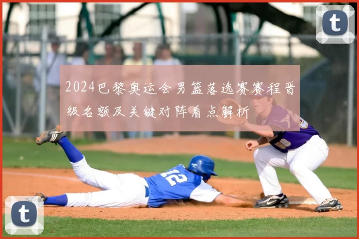 2024巴黎奥运会男篮落选赛赛程晋级名额及关键对阵看点解析