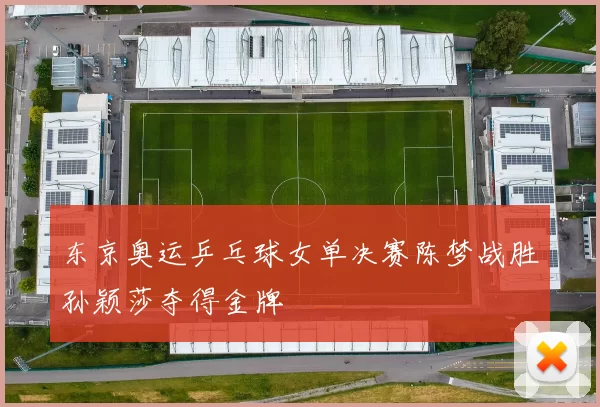 东京奥运乒乓球女单决赛陈梦战胜孙颖莎夺得金牌